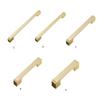 Brass Cabinet Drawer Handle Long Square Furniture Decorative Handle Cupboard Pulls Furniture Decoration Hardware