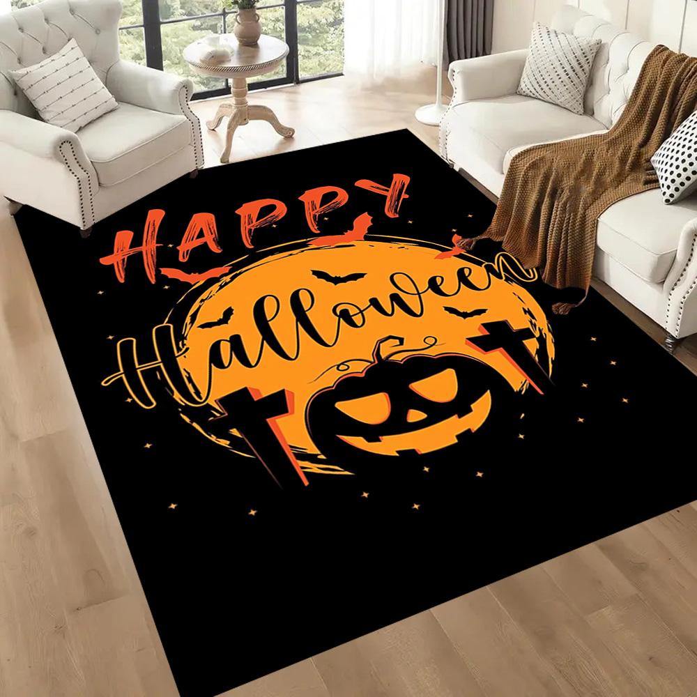 Spooky Halloween Night Floor Mats for Living Room, Bedroom and Room Decoration Are Suitable for Gifts.