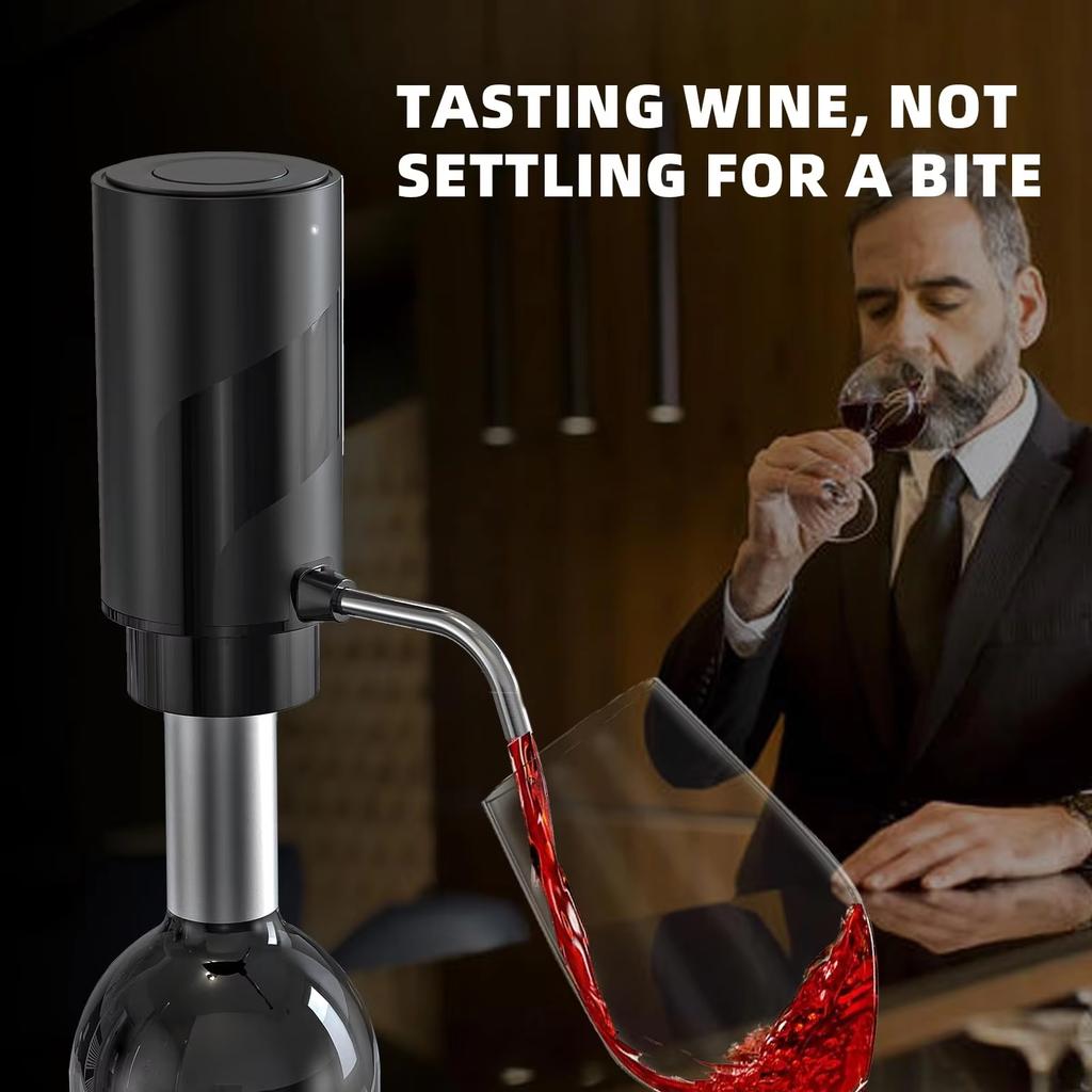Electric Wine Aerator Wine Decanter Pump Dispenser Set Smart Wine Decanter Best Gift for Wine Lovers and Parties Wine Pourers