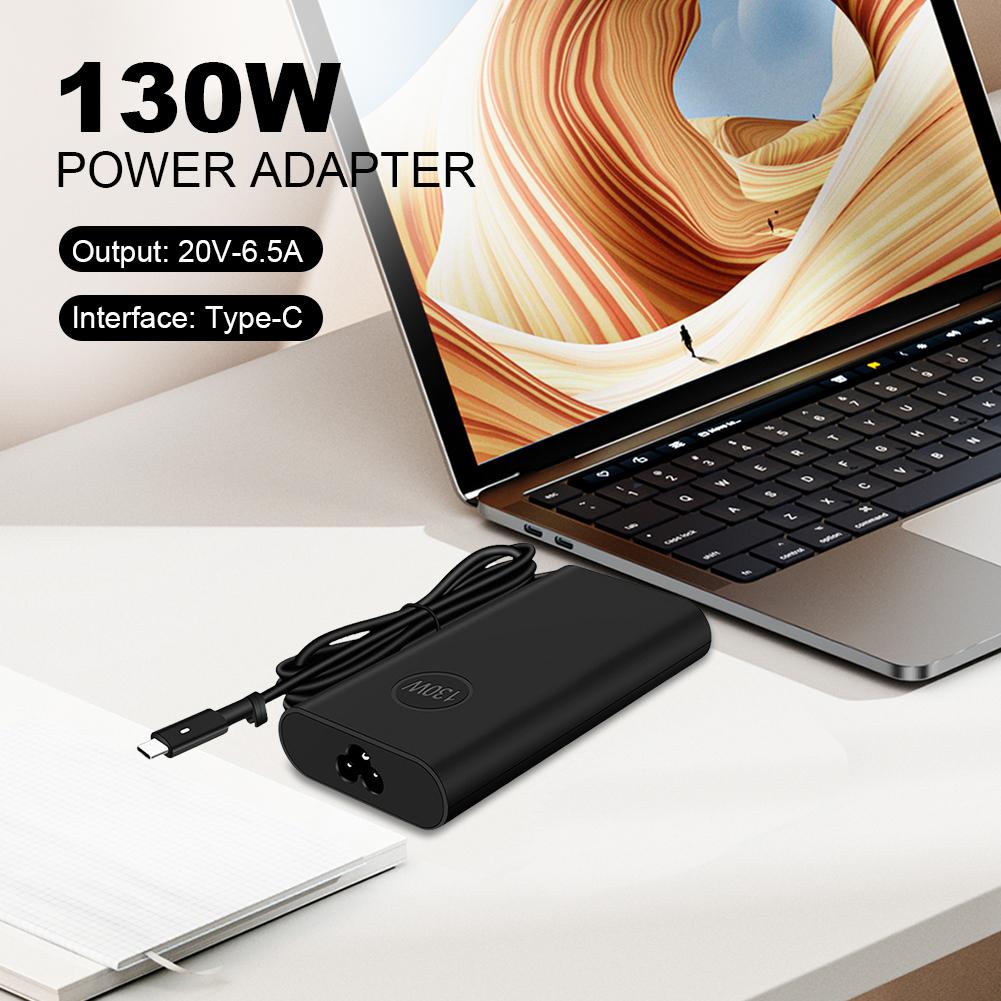 130W USB-C Typ C Laptop-Adapter 20V 6.5A AC Laptop-Adapter für Dell XPS 15 9500 9510 9520 für Dell XPS 17 9700 9710 9720 9730