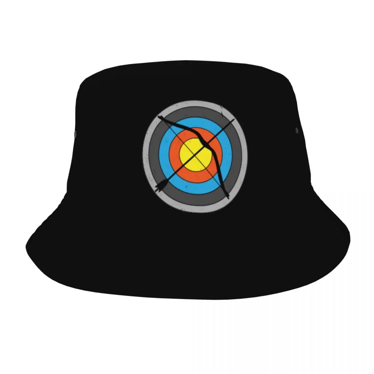 Archery Bow Arrow Sport Bucket Hat Hot Summer Headwear Merch Fishing Hats for Camping Teen Panama Hat Foldable One Size