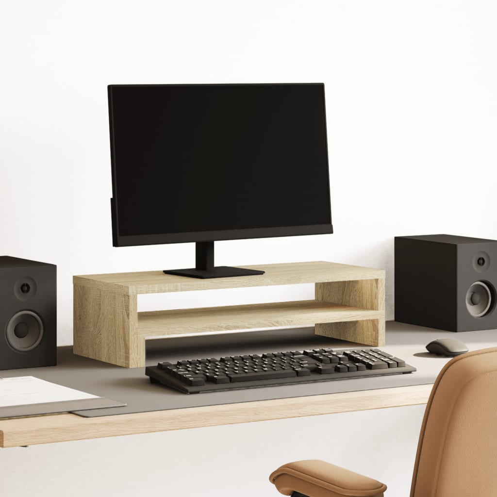 Monitor Stand Sonoma Oak 54 X 22 X 15 Cm Particleboard
