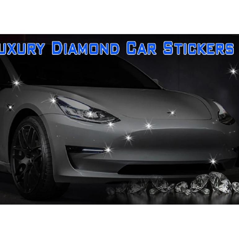 For Tesla Model 3/Y Accessories Bling Crystal Rhinestone Door Handle Cover Trim Protector Sticker Decal Shiny Diamond 4-packs