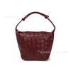 Woven Shoulder Bag Women Stylish Minimalist Crossbody PU Leather Small Square Tote With Zip Daily Use Handbag In