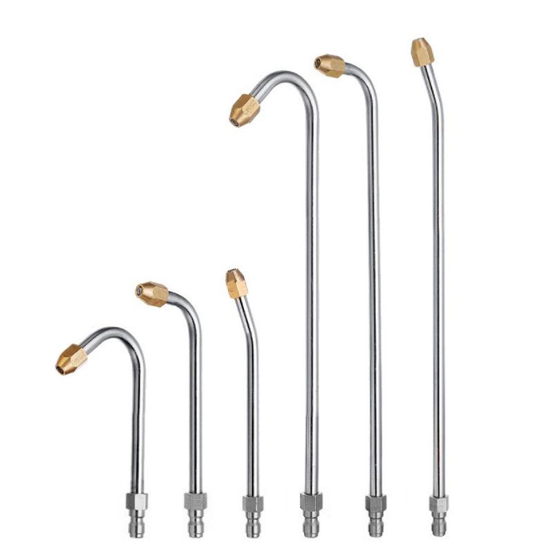 90° Elbow High-Pressure Car Wash Gun with U-Shaped Extension Rod and Fan-Shaped Nozzle