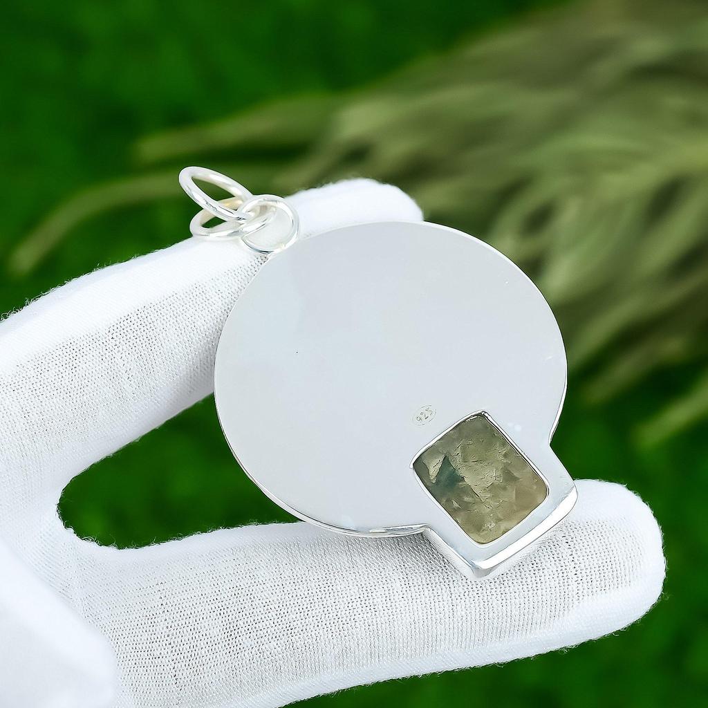 Memorial Day Sale Amazonite Gemstone 925 Silver Engagement Boho Pendant Jewelry