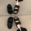 Velcro Bread Versatile One-word Slippers Summer and Autumn 2025 New Thick-soled Lightweight Fashion Casual Shoes