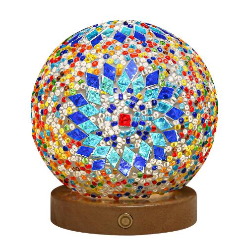 2024 Romantic and Free Bohemian Style Creative Charging Table Lamp Decorative Glass Lamp