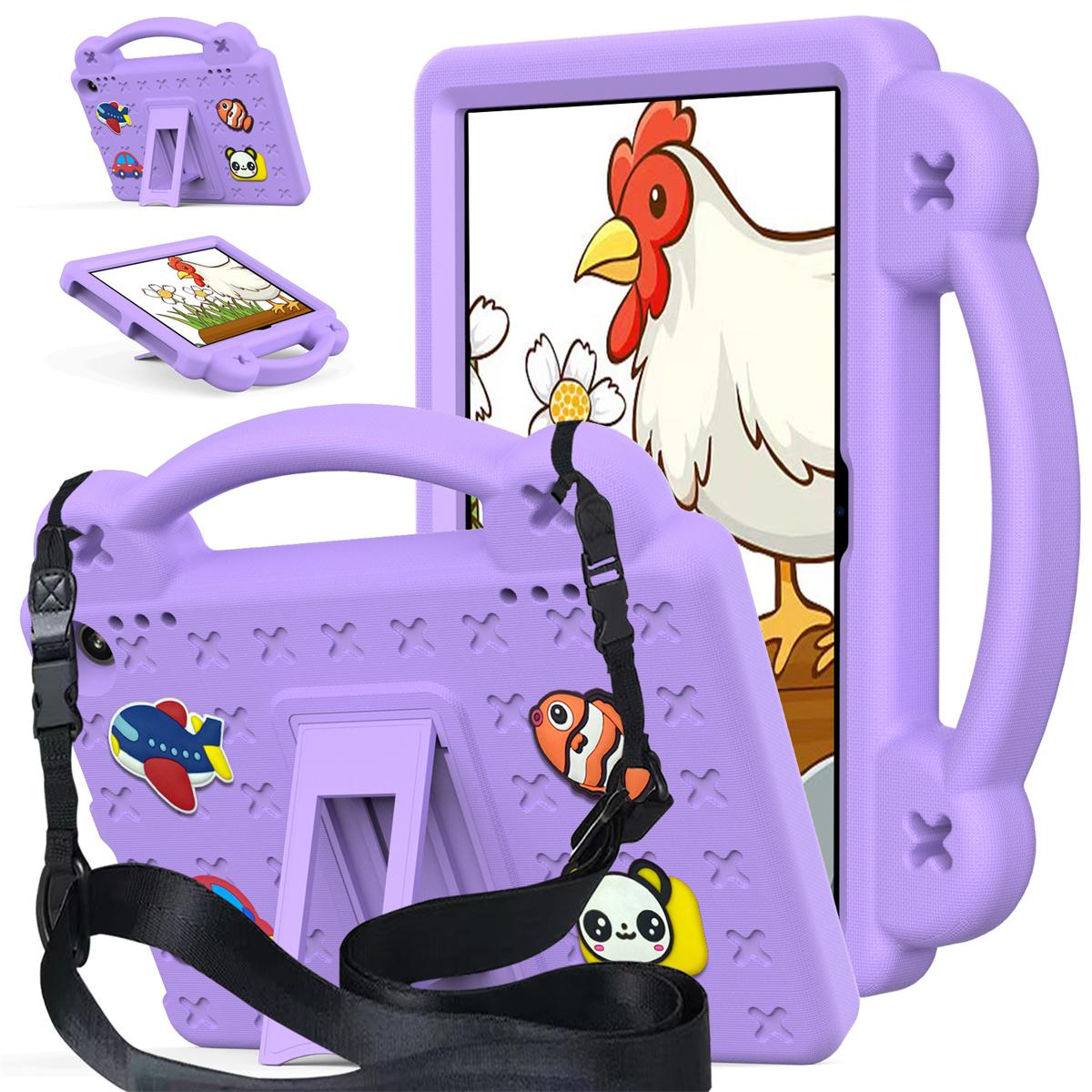 

Для Amazon Fire HD 8 (2024) Чехол для планшета из ЭВА для детей Purple