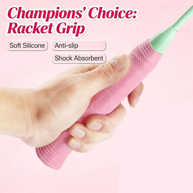 Badminton Racket Silicones Grip Shocked Absorption Handle Cover Reusables Sweat Absorbing Racket Handle Cover