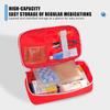 1pc Red First Aid Kit Emergency Survival Bag Handbag Trauma Bag Compact Rescue Tote Bag Portable Medicine Storage Bag