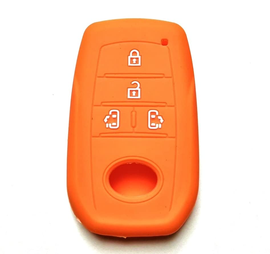 MALAKO Toyota Silicone Key Cover Key Case New VOXY 90 Series Noah Voxy, Orange