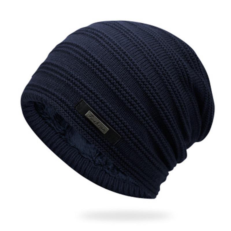 Men Warm Beanies Fashion Knitted Hat Slouchy Hip Hop Cap Comfortable Winter Autumn Headwrap Beanie Hat Women