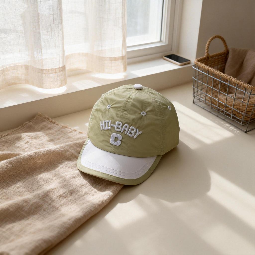 Kids Quick Dry Hat 50-54cm 2-8 Years Spring Summer Letter C Baseball Cap Boys Stylish Cap Girls Breathable Sun Hat Toddler