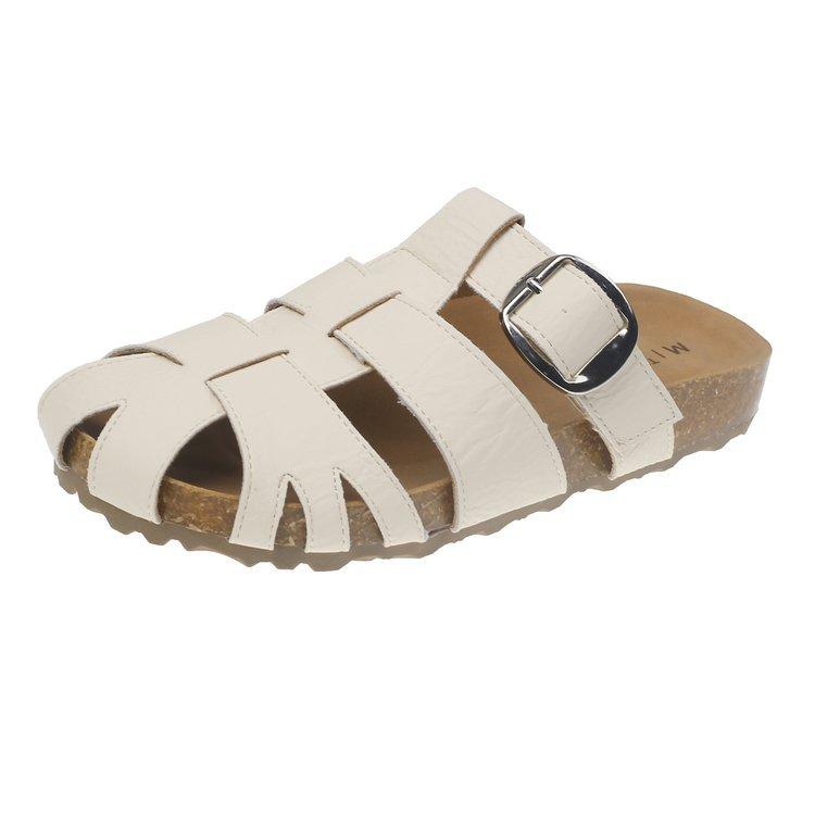 

One pedal platform half slippers pig cage shoes Roman sandals women s shoes outer wear summer beach shoes bag head sandals 40