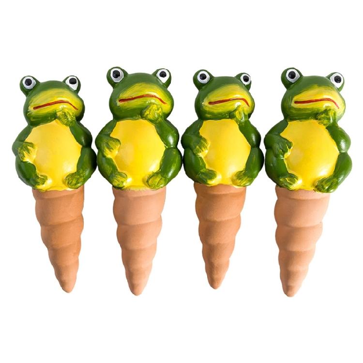 4pcs Self-Watering Terracotta Frog Planter for Indoor Outdoor Plant Reservoir 1