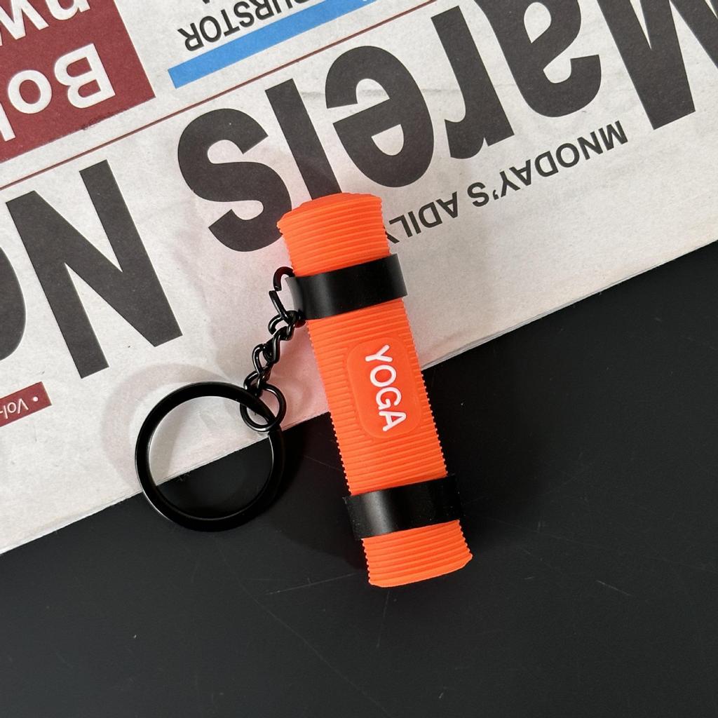 Fitness Series Gummi-Schlüsselanhänger: Hantel- & Kurzhantel-Anhänger für Geschenke
