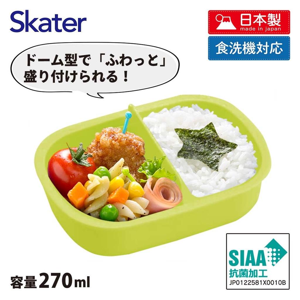 Skater Small Lunch Single Domed Design with Dinosaur Picture Made In Kids' Box, Tier, 270ml, Book, Antibacterial, Japan, QAF1AG-A