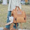 Tragbarer faltbarer Katzenrucksack erweiterbare Haustiertransporttasche für kleine mittlere Hunde Katzen Outdoor