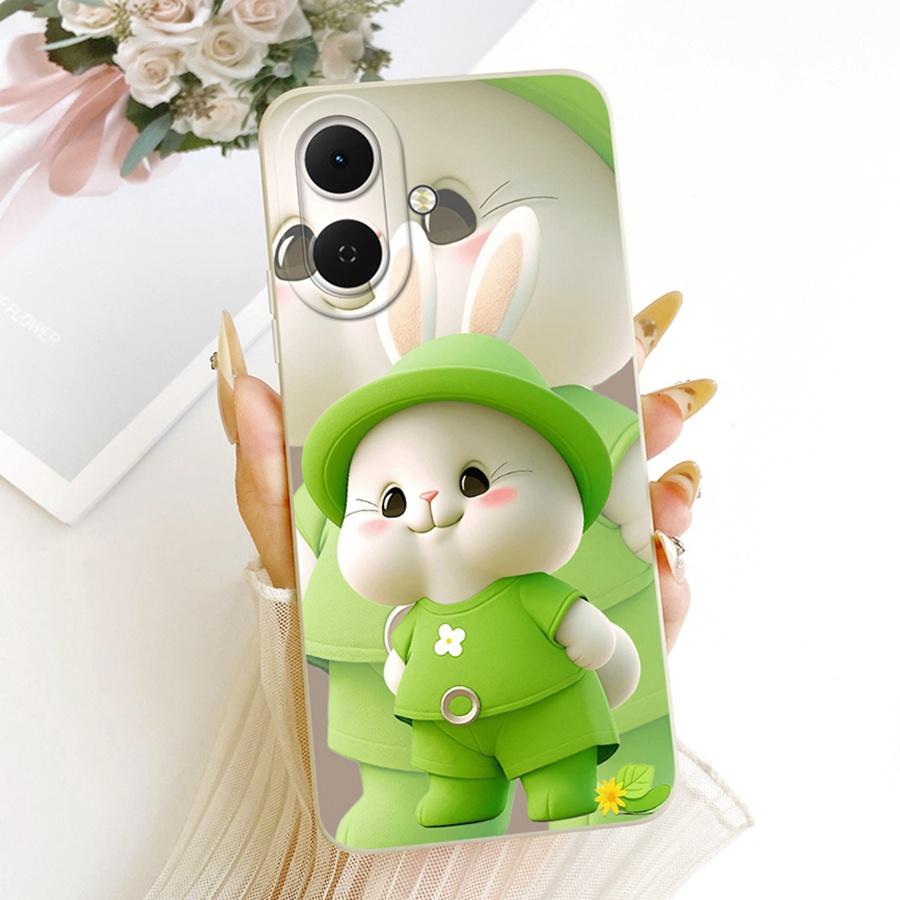 Pone Case for Tecno Spark Go 2 Case KM4 Cute Panda Lovely Rabbit Pattern Shell for Tecno Sparkgo2 GO 2 Len Proective Back Capa