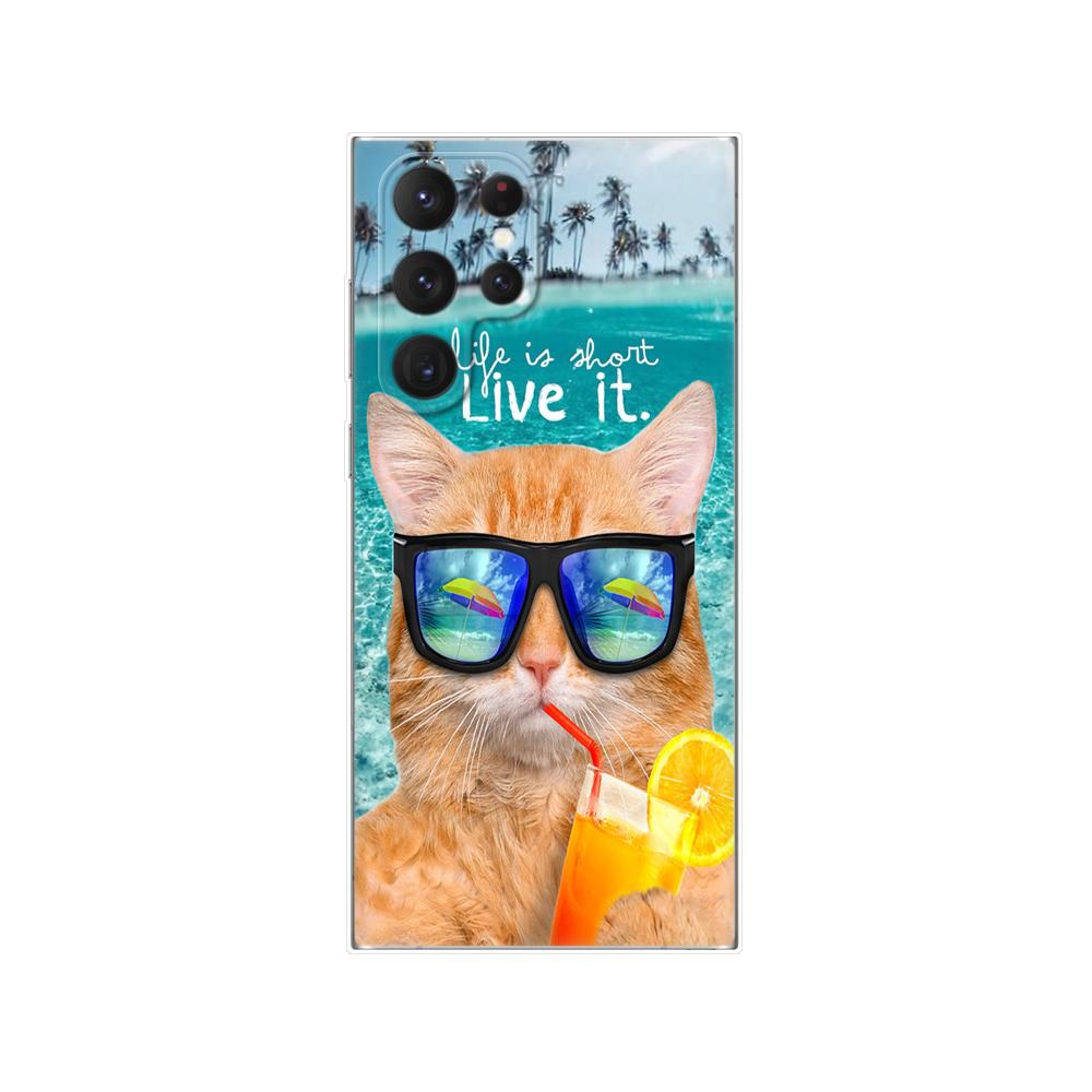 Samsung Galaxy S22 için | S22+ | S22 Ultra 5G Kılıf Samsung S22 Plus Telefon Arka Kapak GalaxyS22 S 22 Tampon Funda Silikon TPU
