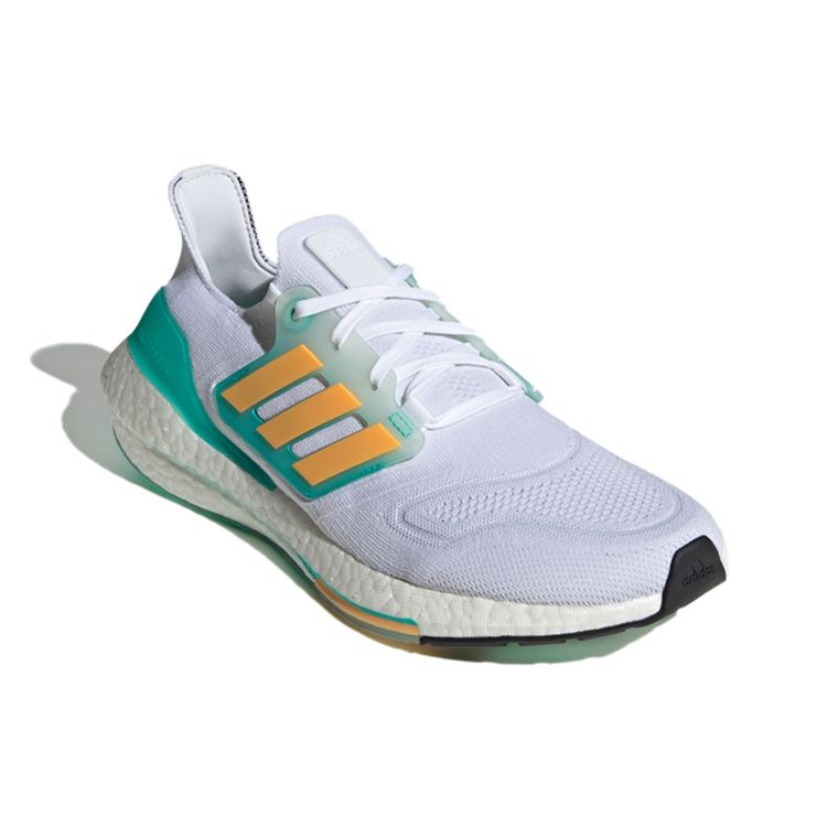 Adidas UltraBoost 22 White Mint Rush Men Sneakers Cloud-White Flash-Orange GX5463