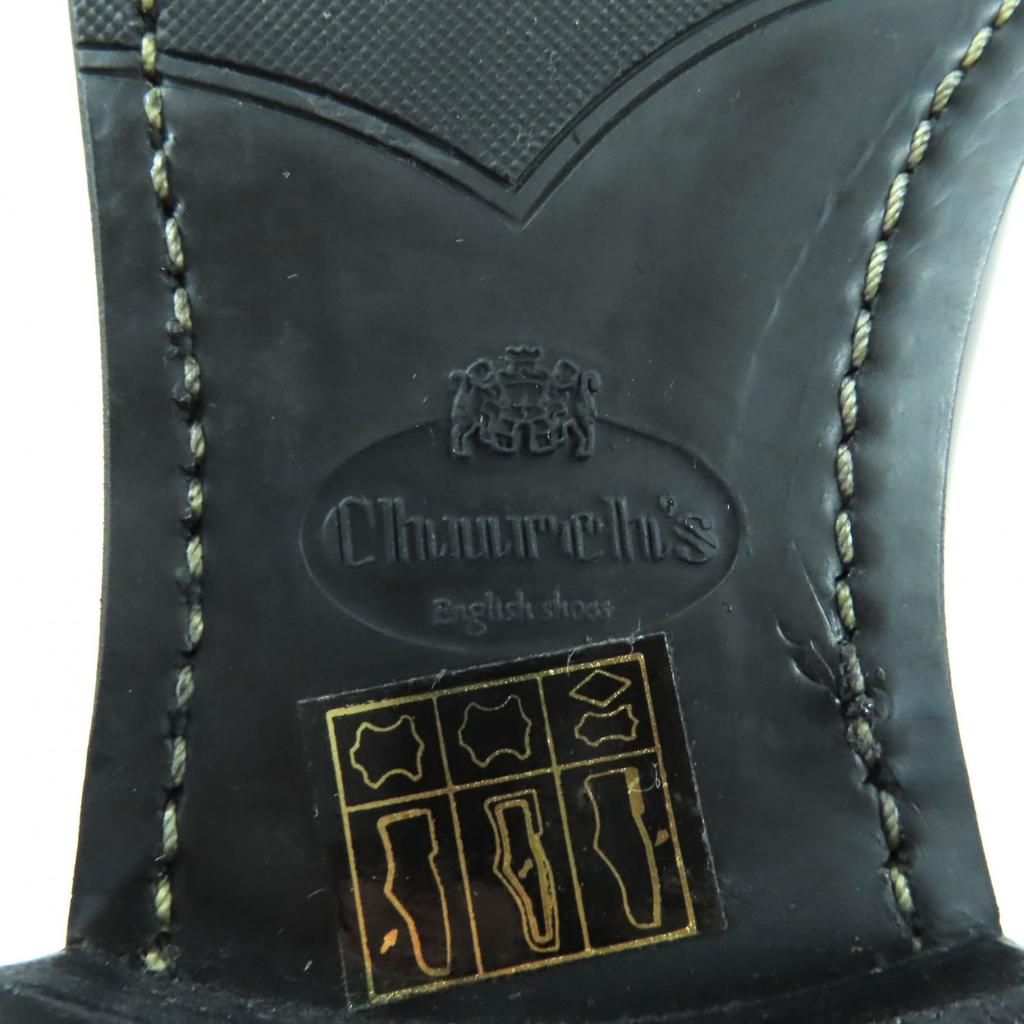 Excellent CHURCH'S Leather Shoes Shannon Burgundy Polished Binder Calf Women 35 Used