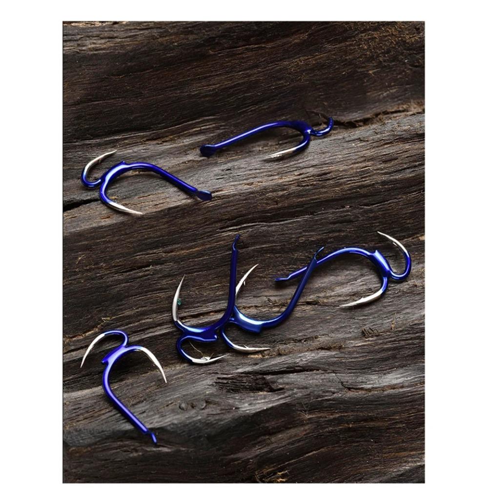 10Pcs/lot 5#-12# High-carbon Steel Fish Hook Two Strength Tip Sharp Carp Fighting Barbed Hooks Double Fishing Hook