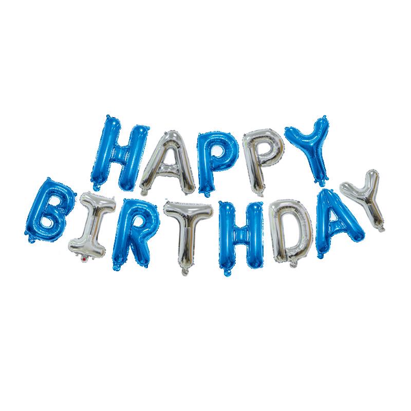 16-Inch English Letter Foil Balloon for Kids' Birthday Party Decor