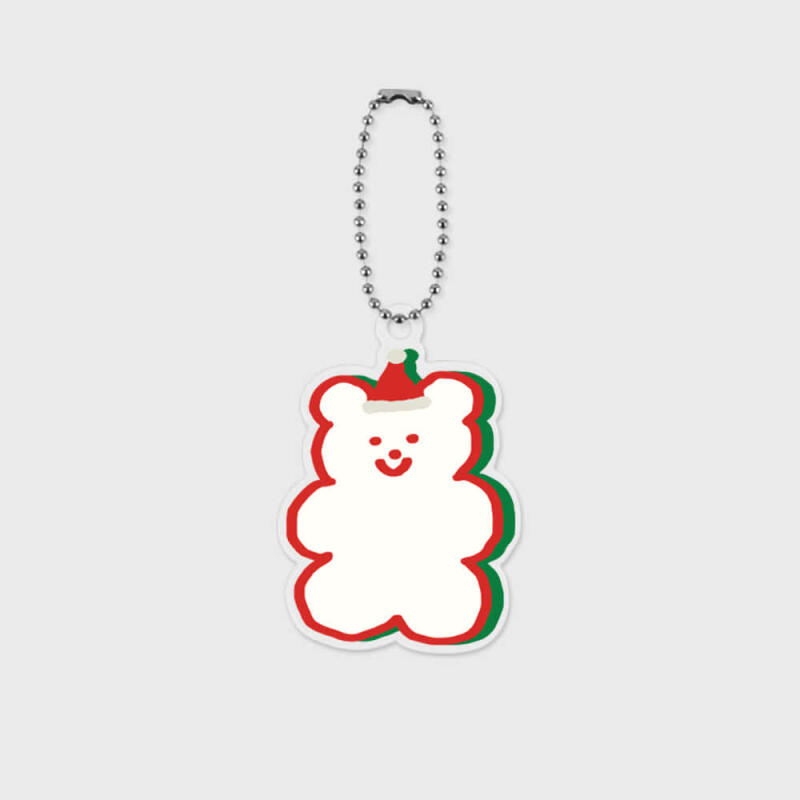 santa line gummy acrylic keyring Single product