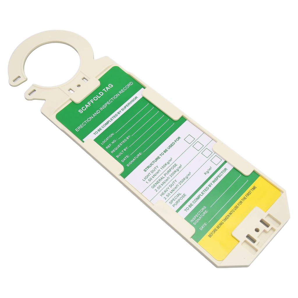 Safety Tag White Versatile Reusable Sturdy High Strength Do Not Use Scaffold Tag for Logistics