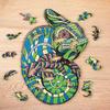 Wooden Puzzle - EWA - Chameleon - 111 Pieces - Animals - Mixed