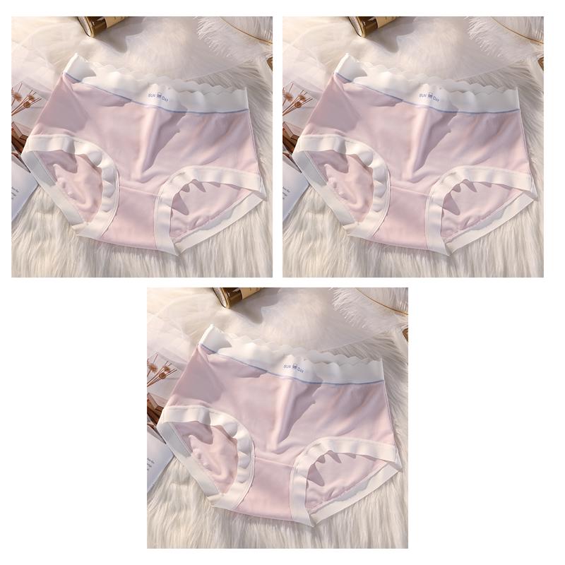 3 PCS Women's High Waist Panties Modal Underwear Breathable Boxer Briefs Lightweight Soft Undies F