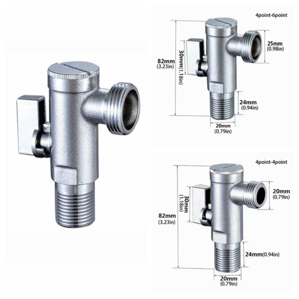 Space Saving Two Way Angle Valve Water Saving Washing Machine Faucet  Kitchen Bathroom Tools