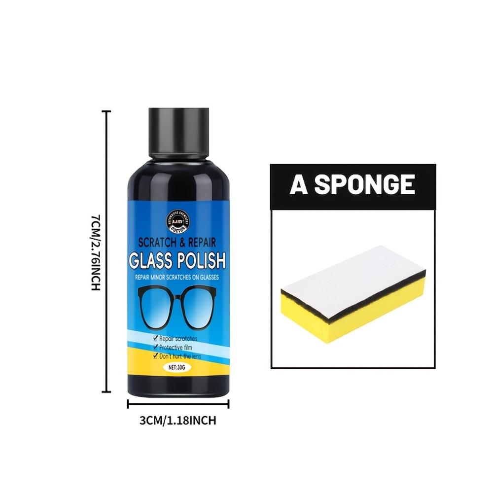 Miracle Glass Scratch Repair Kit - Suitable for Glass, Metal, Ceramic, Plastic, Acrylic, and More - Restores Scratches In Second