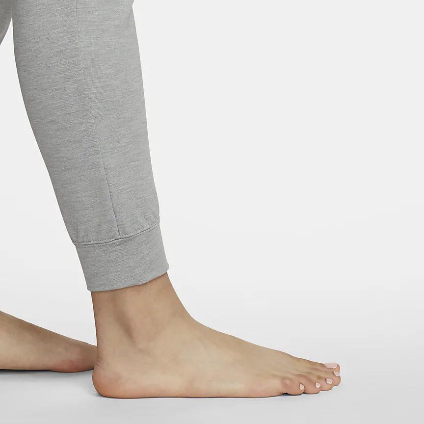 Nike Knitted Sweatpants Women's Gray Moderate Cuffed Pants DM7038-073