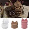 Storage Box Silicone Mold Bowknot Shaped Jewelry Box Epoxy Resin Molds DIY Aromatherapy Gypsum Candle Jar Home Decors