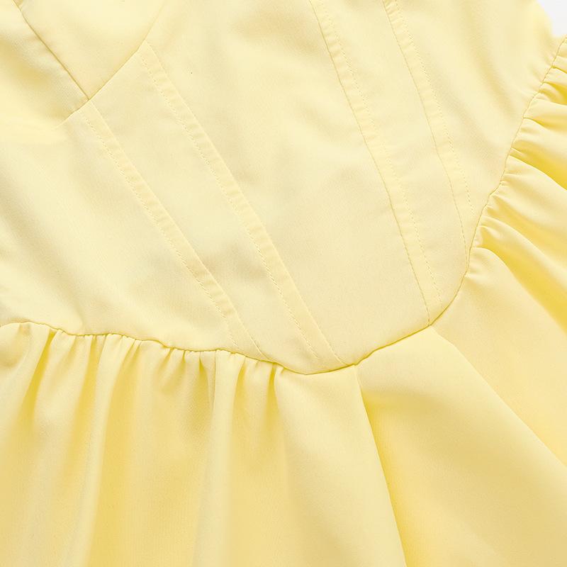 European and American A-line skirt summer waist slimming dress