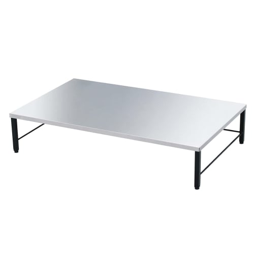 Kawaguchi Kohki Stainless Steel IH Cooktop Stand, Rack, and Stand, Fully Assembled, Made in Tsubame-Sanjo, IH Stovetop (Black), 21030