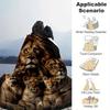 1pc Lion Printing Lightweight Flannel Blanket, Comfortable and Warm Blanket, for Camping Sofa Bed and Couch Office, in All Seasons