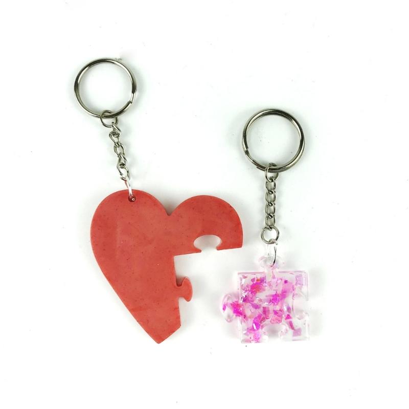 Heart Silicone Resin Mold,Valentines Epoxy Casting Mold for DIY Crafts Pendant Jewelry Making Keychain Silicone Mold