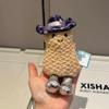 Amuseable Space Series Peanut Plush Toy Soft Stuffed Food Doll with Galaxy Cowboy Hat Silver Boots Adorable Gift for Girl