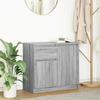 VidaXL Buffet with Drawer Sonoma Grey 71x35x65 Cm Engineered Wood, Storage Furniture, Buffet, Entrance Furniture, Furniture 861603