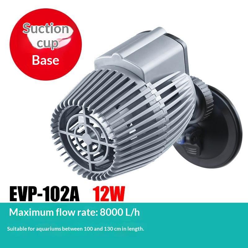 Aquarium Wave Maker Pump Energy Saving High Efficiency Quiet Propeller Strong Suction Cup for 25-90 Gallon Saltwater Fish Tank