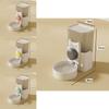 Pet Dog Cat Hanging Water Dispenser Automatic Feeding Drinking Water Bottle Rabbit Cage Hanging Plastic Material Gray 1000ml
