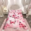 Homewish Flying Butterfly Duvet Cover SetChic Flower For Teens Bedding SetAbstract Gradient Decor
