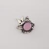 Rose Chalcedony Gemstone 925 Sterling Silver Pretty Pendant 0.5" Precious Gift For Her CP-43-22