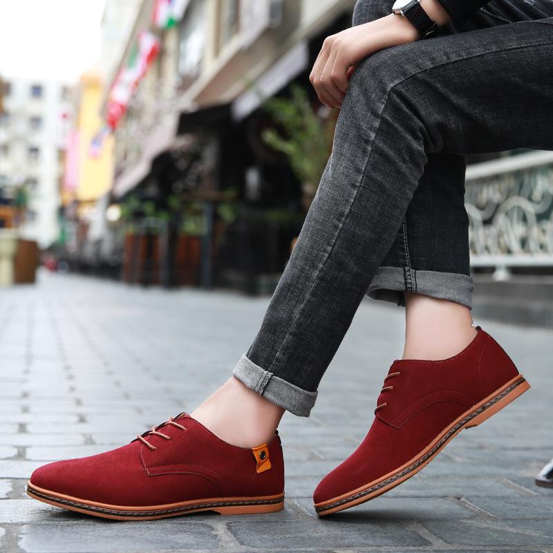 2025 new men's summer breathable business casual leather shoes fashion versatile sports leather shoes large size men's shoes