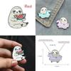 Charming Cartoon Sloth Enamel Pin In Mint Green Ideal For Stylish Lapel Accessories