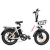 DZ2030 White/Black/Grey 48V16AH Battery 20 * 4.0-inch Tire City Ximano 7-speed 40KM/H Steering Tail Light Road Electric Bicycle